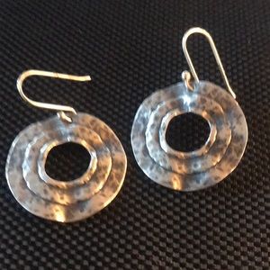 .925 Sterling Silver oxidized earrings